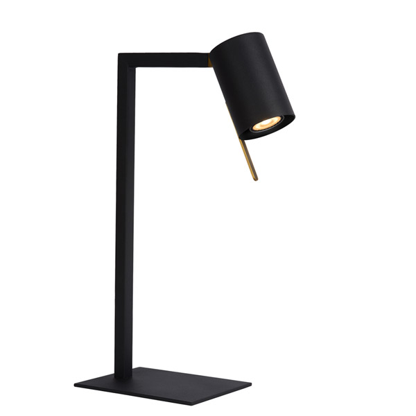 LESLEY - Desk lamp - GU10 - Black Lucide