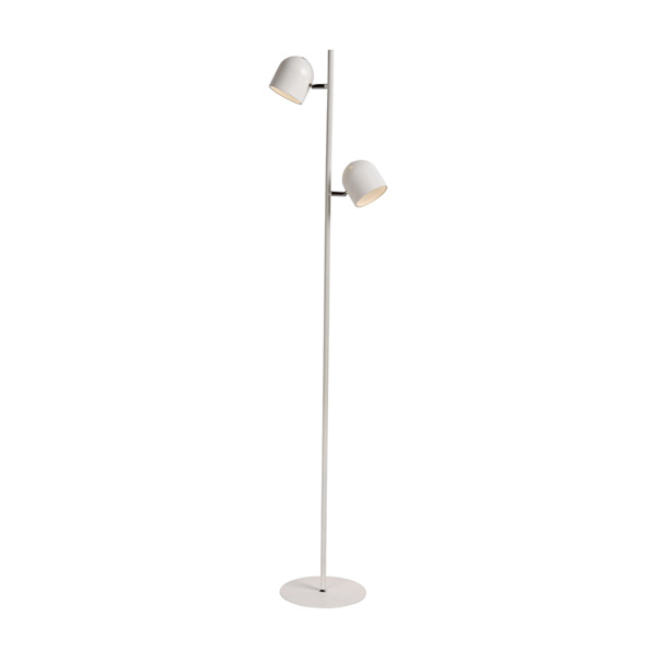 SKANSKA - Floor lamp - LED Dim. - 2x5W 2700K - White Lucide