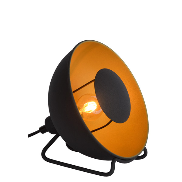 ALVARO - Table lamp - Ø 20 cm - E14 - Black Lucide