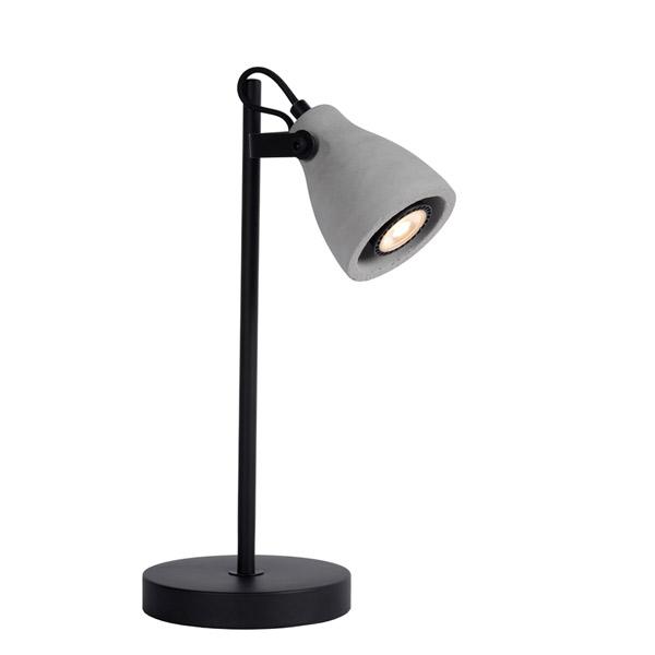 CONCRI LED - Desk lamp - Ø 15 cm - LED - GU10 - 1x5W 3000K - Black Lucide