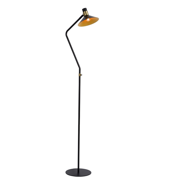 PEPIJN - Floor lamp - Ø 23 cm - E14 - 3 StepDim - Black Lucide