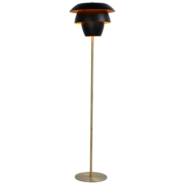 JERICHO - Floor lamp - Ø 38 cm - E27 - Black Lucide