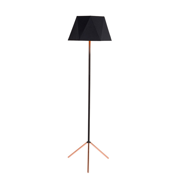 ALEGRO - Floor lamp - Ø 42 cm - E27 - Black Lucide