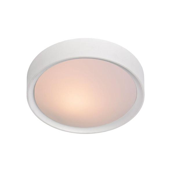 LEX - Flush ceiling light - Ø 33 cm - E27 - White Lucide