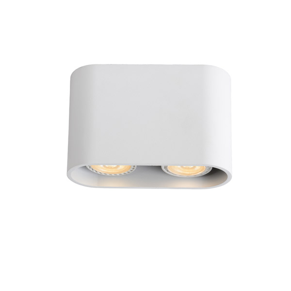 BENTOO-LED - Ceiling spotlight - LED Dim. - GU10 - 2x5W 3000K - White Lucide