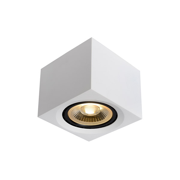 FEDLER - Ceiling spotlight - LED Dim to warm - GU10 - 1x12W 2200K/3000K - White Lucide