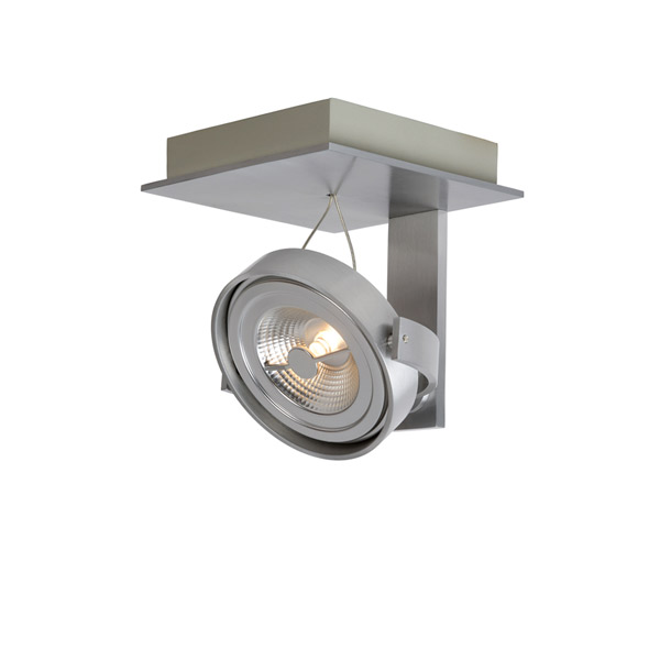 SPECTRUM - Ceiling spotlight - LED Dim. - AR111 - 1x12W 2700K - Satin Chrome Lucide