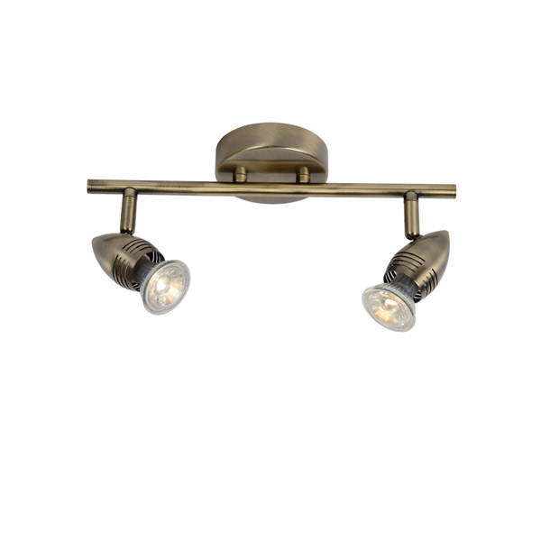 CARO-LED - Ceiling spotlight - LED - GU10 - 2x5W 2700K - Bronze Lucide