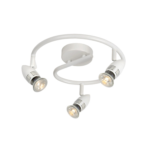 CARO-LED - Ceiling spotlight - Ø 31 cm - LED - GU10 - 3x5W 2700K - White Lucide