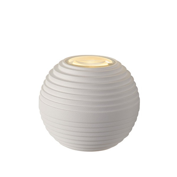 AYO - Wall light Outdoor - Ø 9 cm - LED - 2x3W 2700K - IP54 - White Lucide