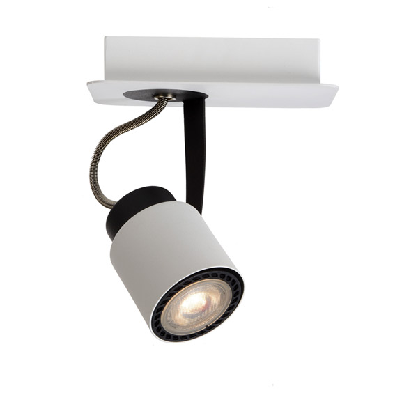 DICA LED - Ceiling spotlight - LED Dim. - GU10 - 1x5W 3000K - White Lucide