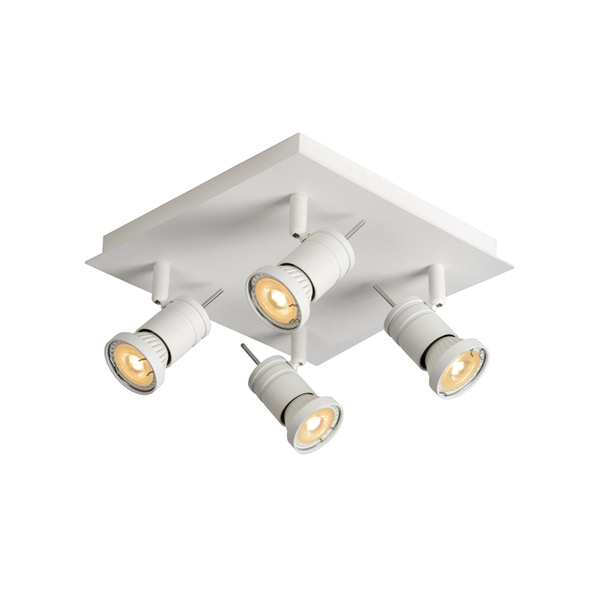 TWINNY-LED - Ceiling spotlight - LED Dim. - GU10 - 4x5W 3000K - White Lucide