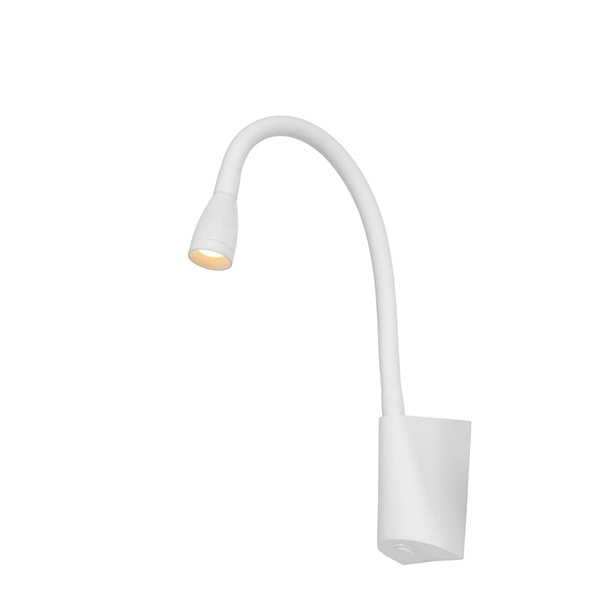 GALEN-LED - Bedside lamp - LED - 1x3W 3000K - White Lucide