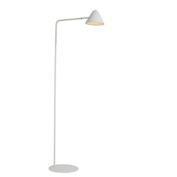 DEVON - Floor reading lamp - LED - 1x3W 3000K - White Lucide