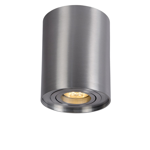 TUBE - Ceiling spotlight - Ø 9,6 cm - GU10 - Satin Chrome Lucide