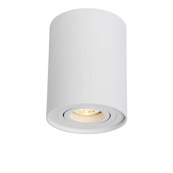 TUBE - Ceiling spotlight - Ø 9,6 cm - GU10 - White Lucide