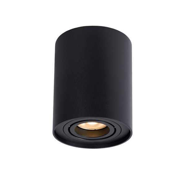 TUBE - Ceiling spotlight - Ø 9,6 cm - GU10 - Black Lucide