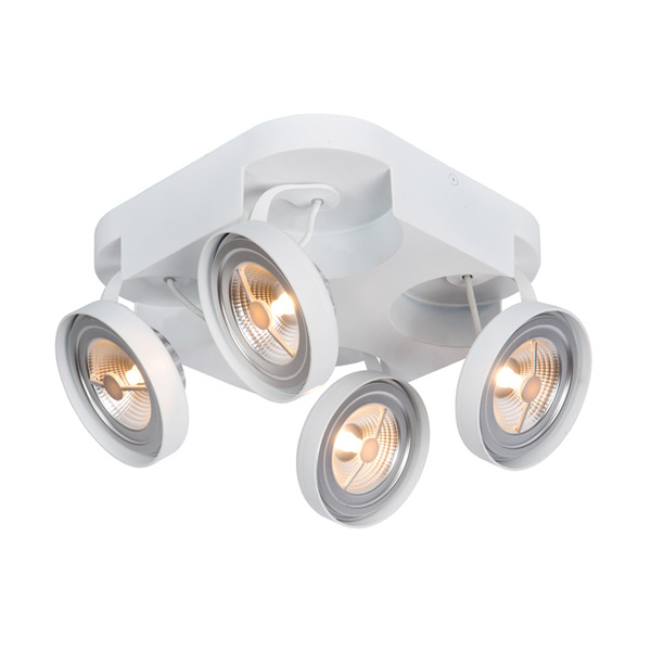 VERSUM AR111 - Ceiling spotlight - LED Dim. - G53 (AR111) - 4x10W 2700K - White Lucide
