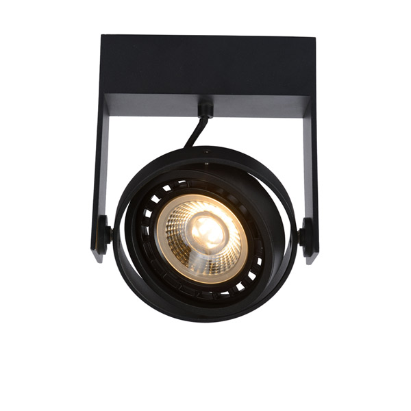 GRIFFON - Ceiling spotlight - LED Dim to warm - GU10 - 1x12W 2200K/3000K - Black Lucide