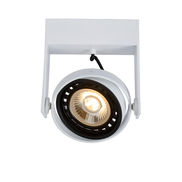GRIFFON - Ceiling spotlight - LED Dim to warm - GU10 - 1x12W 2200K/3000K - White Lucide