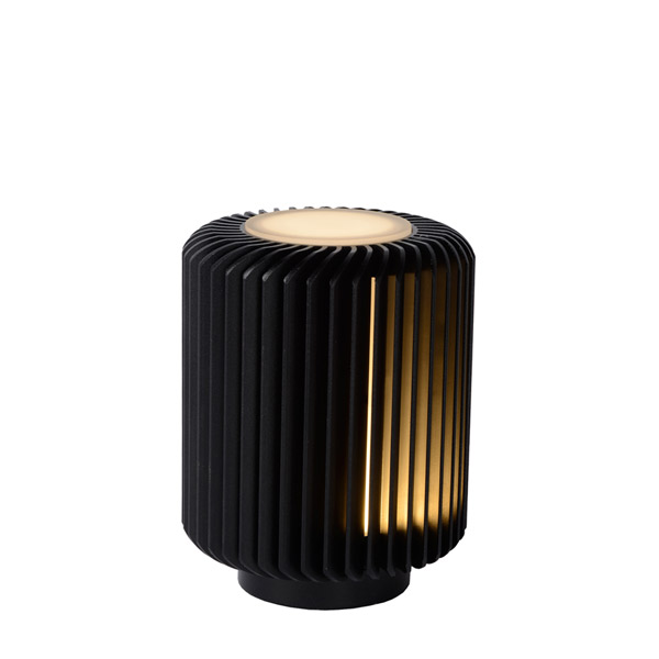 TURBIN - Table lamp - Ø 10,6 cm - LED - 1x5W 3000K - Black Lucide