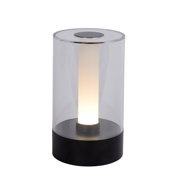 TRIBUN - Table lamp - Ø 9 cm - LED Dim. - 1x3W 3000K - 3 StepDim - Black Lucide