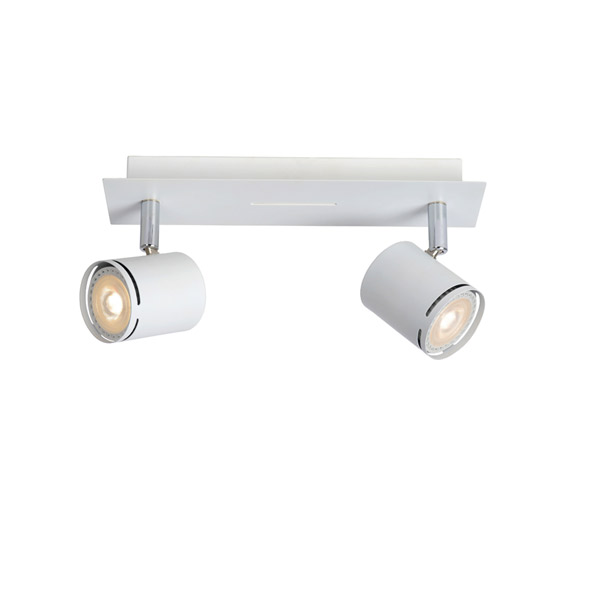 RILOU - Ceiling spotlight - LED Dim. - GU10 - 2x5W 3000K - White Lucide