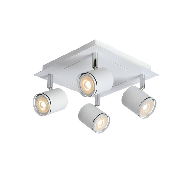 RILOU - Ceiling spotlight - LED Dim. - GU10 - 4x5W 3000K - White Lucide
