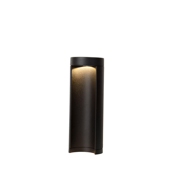 COMBO - Bollard light Outdoor - Ø 9 cm - LED - 1x7W 3000K - IP54 - Black Lucide