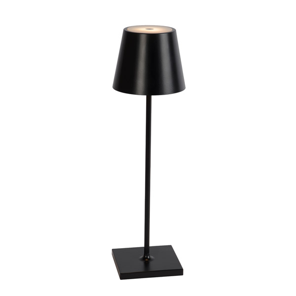 JUSTIN - Table lamp Outdoor - Ø 11 cm - LED Dim. - 1x2,2W 3000K - IP54 - Black Lucide