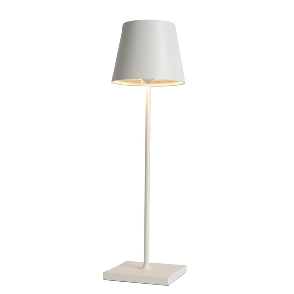 JUSTIN - Table lamp Outdoor - Ø 11 cm - LED Dim. - 1x2,2W 3000K - IP54 - White Lucide