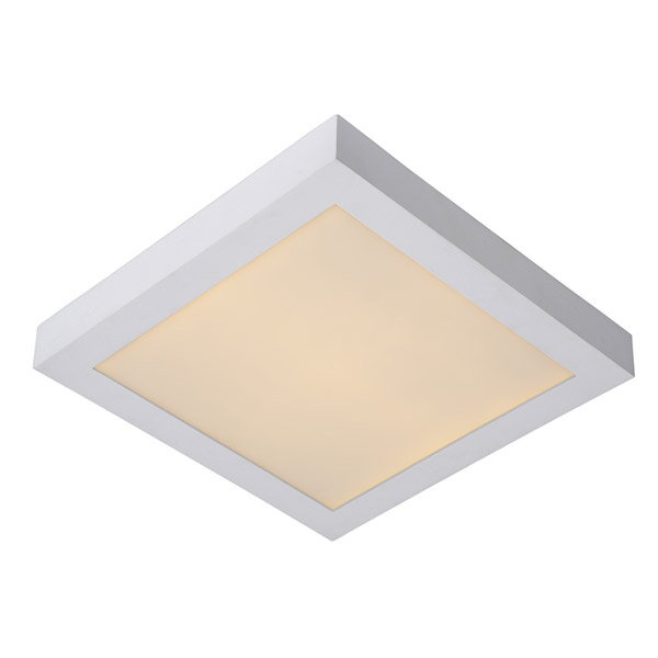 BRICE-LED - Flush ceiling light - LED Dim. - 1x30W 3000K - IP40 - White Lucide