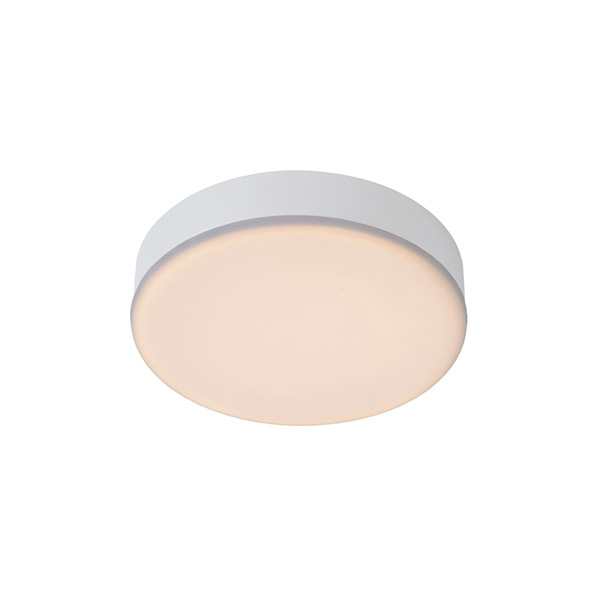 CERES-LED - Flush ceiling light Bathroom - Ø 21,5 cm - LED Dim. - 1x30W 3000K - IP44 - White Lucide
