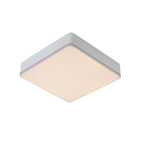 CERES-LED - Flush ceiling light Bathroom - LED Dim. - 1x30W 3000K - IP44 - White Lucide