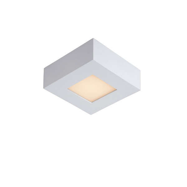 BRICE-LED - Flush ceiling light Bathroom - LED Dim. - 1x8W 3000K - IP44 - White Lucide