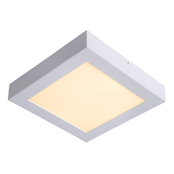 BRICE-LED - Flush ceiling light Bathroom - LED Dim. - 1x22W 3000K - IP44 - White Lucide