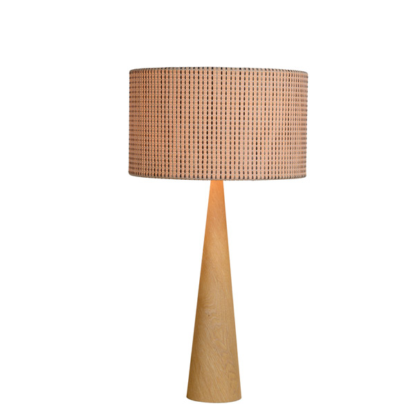 CONOS - Table lamp - Ø 35 cm - E27 - Light wood Lucide