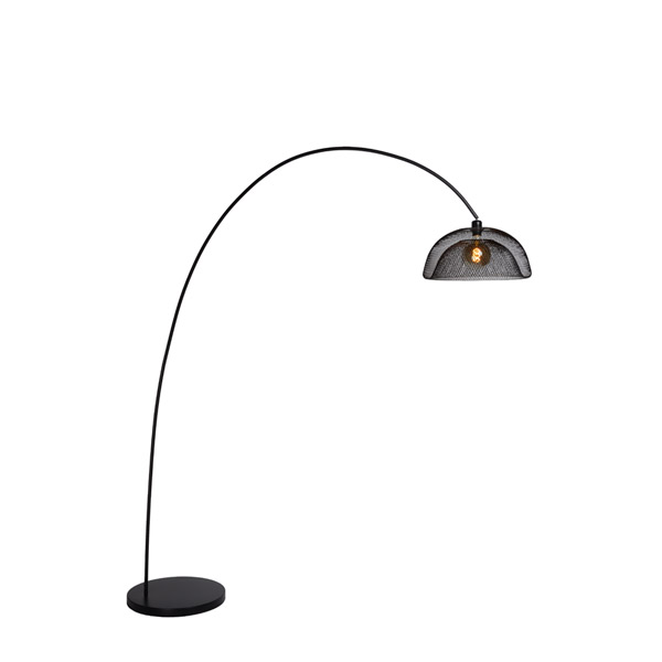 MESH - Floor lamp - Ø 46 cm - E27 - Black Lucide