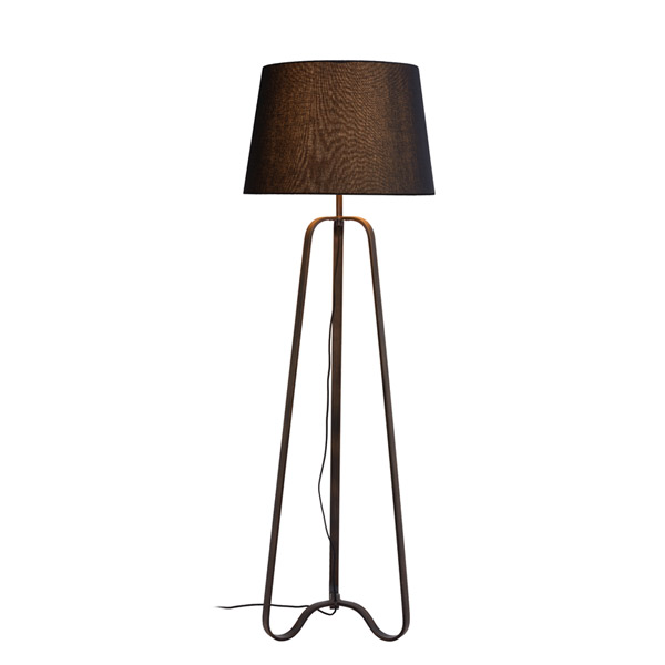 CAPUCINO - Floor lamp - Ø 55 cm - E27 - Rust Brown Lucide