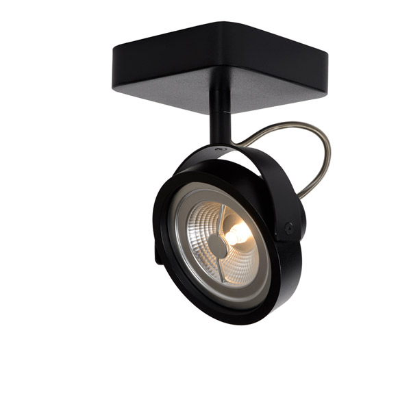 TALA LED - Ceiling spotlight - LED Dim. - G53 (AR111) - 1x12W 2700K - Black Lucide