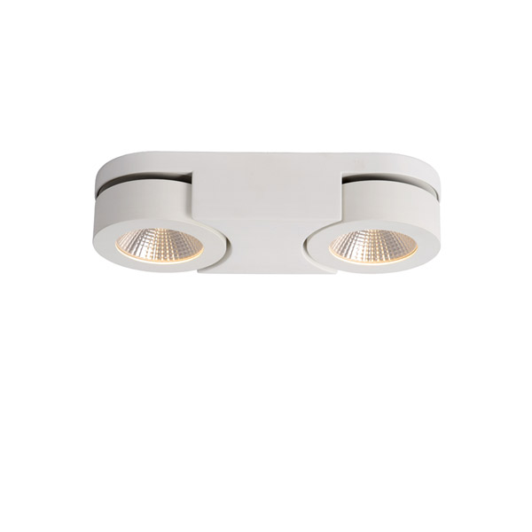 MITRAX - Ceiling spotlight - LED Dim. - 2x5W 3000K - White Lucide