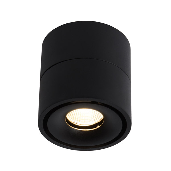YUMIKO - Ceiling spotlight - Ø 7,8 cm - LED Dim. - 1x8W 2700K - Black Lucide