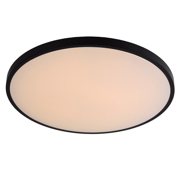 POLARIS - Flush ceiling light - Ø 55,7 cm - LED Dim to warm - 1x50W 2700K/4000K - Black Lucide