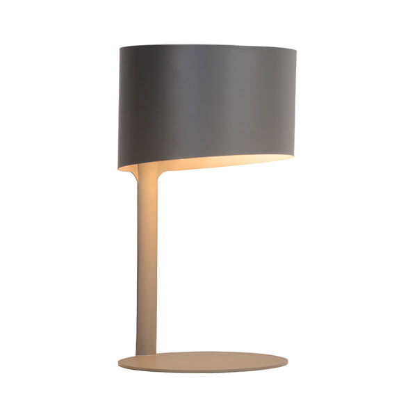 KNULLE - Table lamp - Ø 15 cm - E14 - Grey Lucide