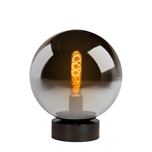 JORIT - Table lamp - Ø 25 cm - E27 - Smoke Grey Lucide