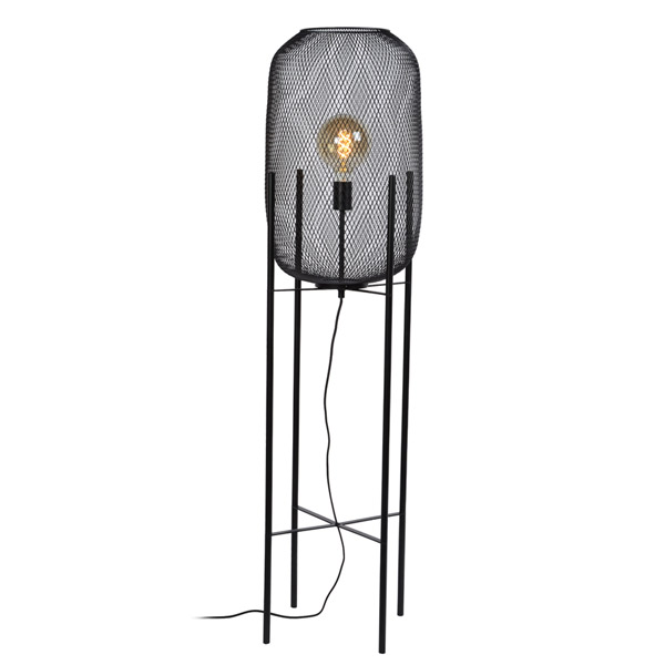 MESH - Floor lamp - Ø 35 cm - E27 - Black Lucide