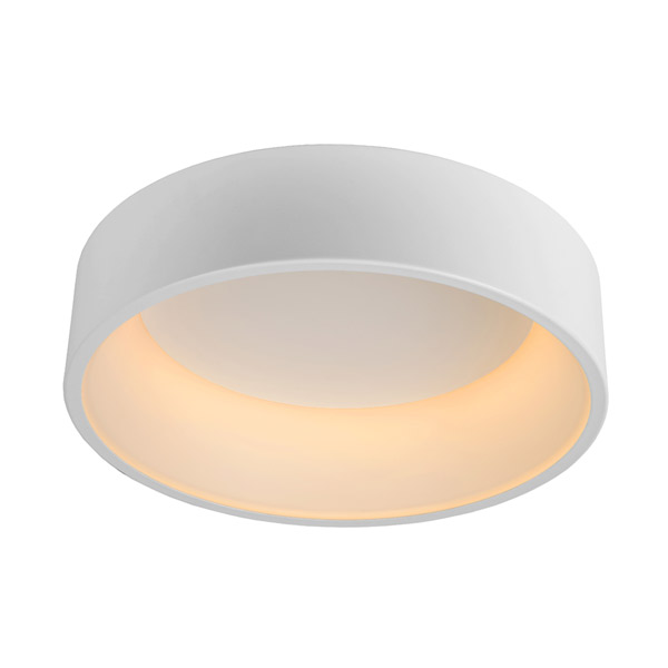 TALOWE LED - Flush ceiling light - Ø 45 cm - LED Dim. - 1x30W 3000K - White Lucide