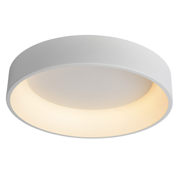 TALOWE LED - Flush ceiling light - Ø 60 cm - LED Dim. - 1x42W 3000K - White Lucide