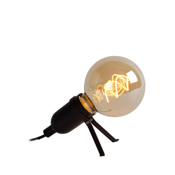 PUKKI - Table lamp - LED - E27 - 1x5W 2200K - Black Lucide