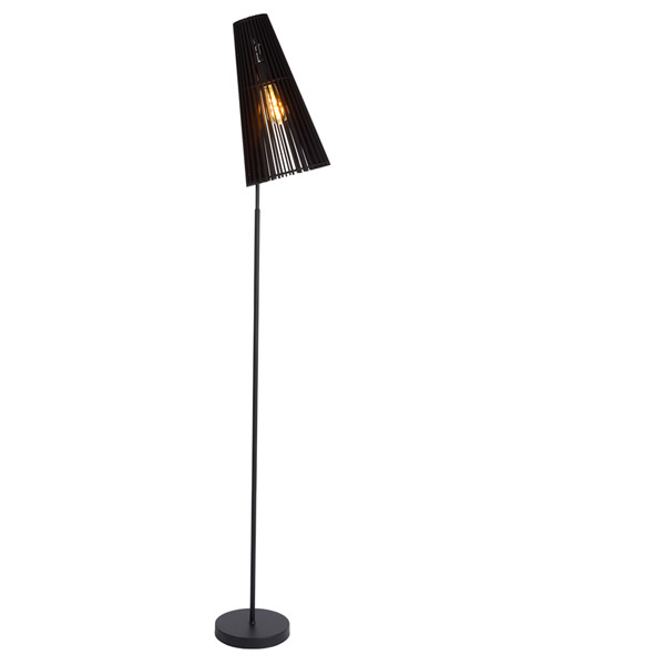 NORALIE - Floor lamp - E27 - Black Lucide